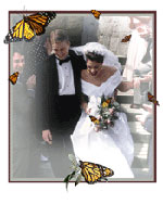 Butterfly Release Wedding Portrait A