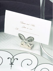 silver butterfly place card holder wedding 