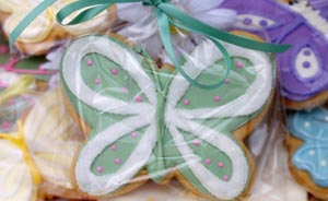 Custom-Designed Butterfly Cookies