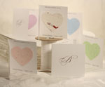 plantable paper favor heart and love shape