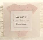 plantable paper favor onesey baby shower