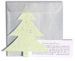 plantable paper favor holiday and graduation shapes - christmas tree